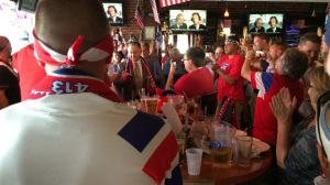 USA Fans Celebrating in Massachussets